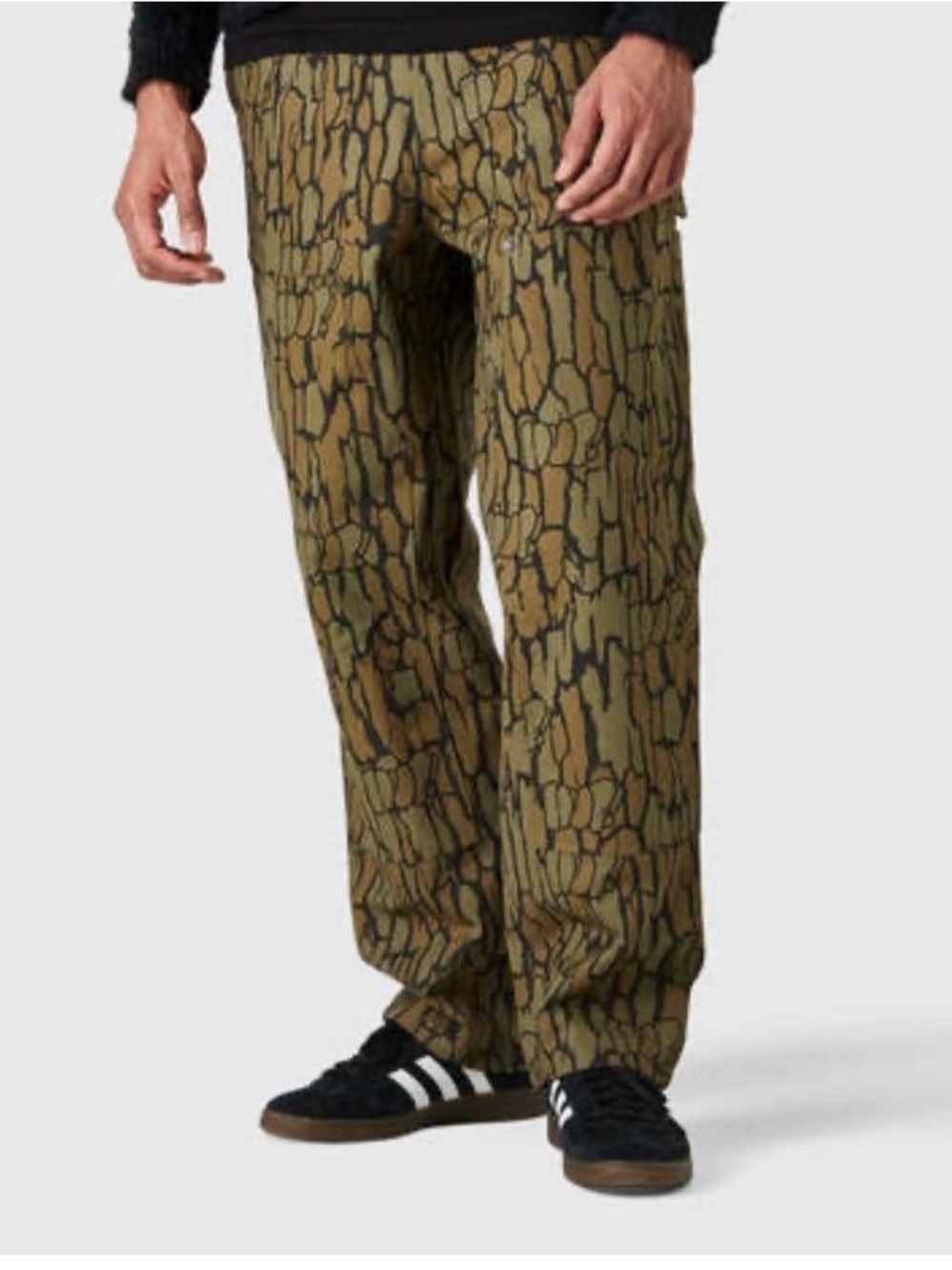 HUF Pants Brown Camouflage Men's Size M New   Cargo